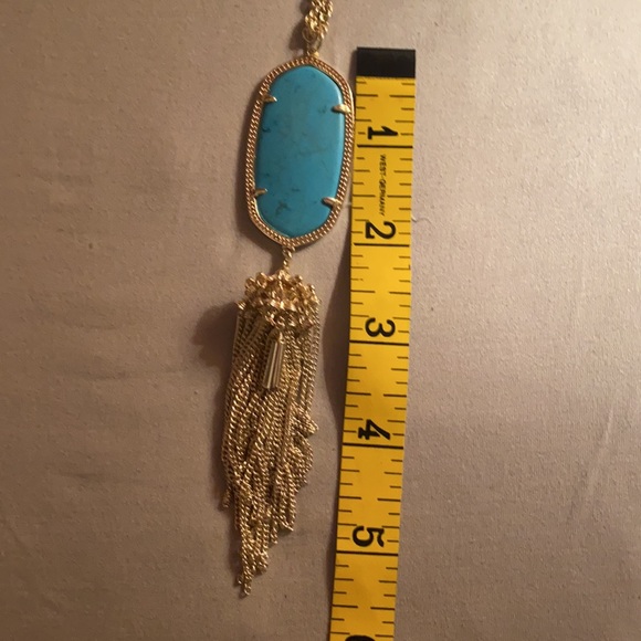 Kendra Scott NWOT Gold with Turquoise Pendant - Picture 5 of 5